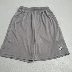 Badger gray Wekeela logo athletic shorts